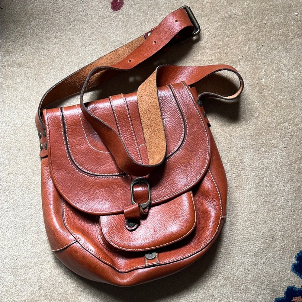 Brown Leather Crossbody Bag